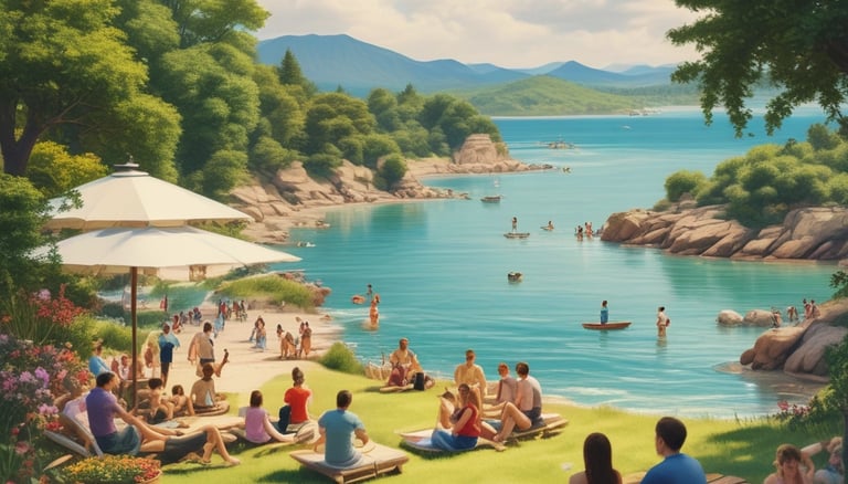 A cozy reading nook with a stack of open books and a steaming cup of tea beside a window.