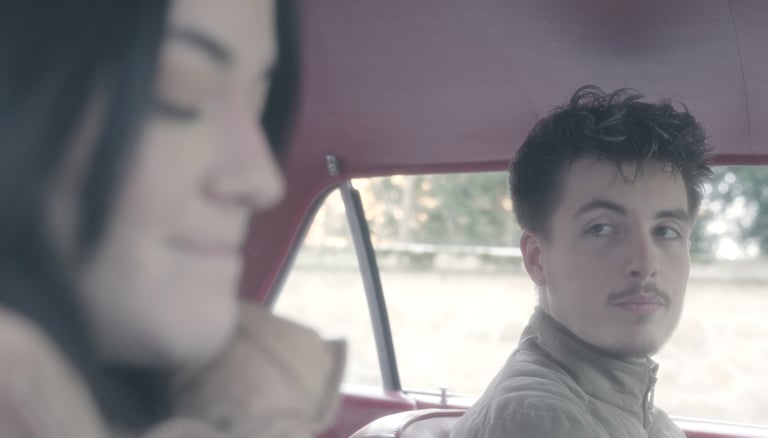 photo prise sur le tournage d'un clip vidéo musical