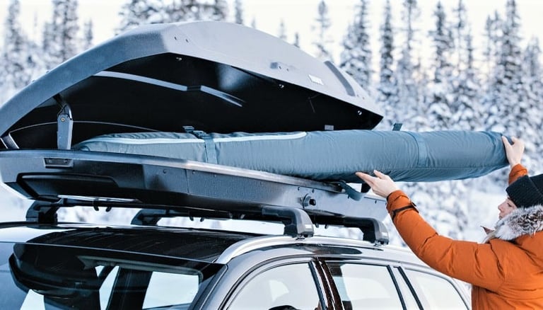 Thule roof top racks and water proof carriers in Texas