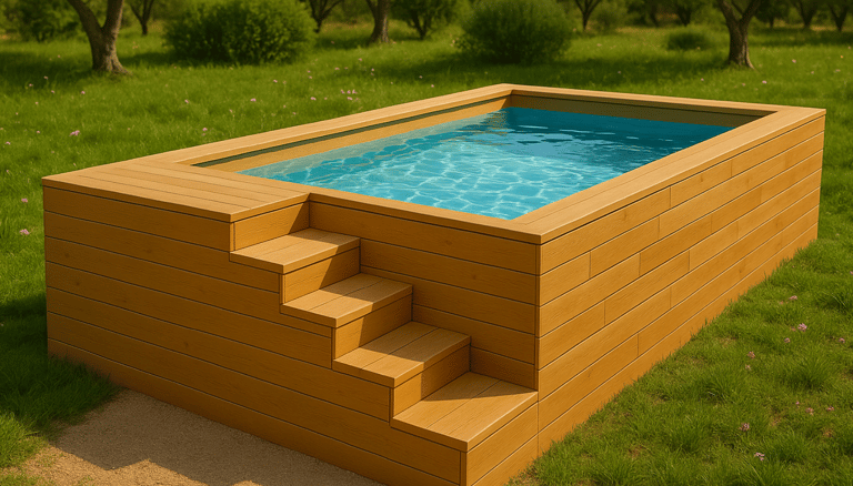 alt="mini piscine en bois"