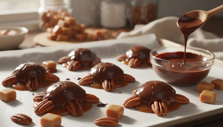 Easy Chocolate Turtle candy