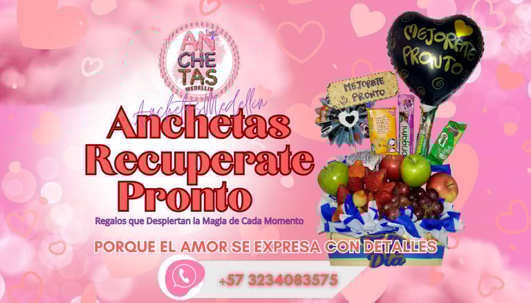 a gift basket with a heart shaped balloon