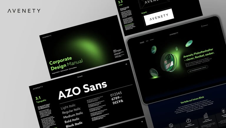Mockup, Avenety, Coporate Design, Screendesign