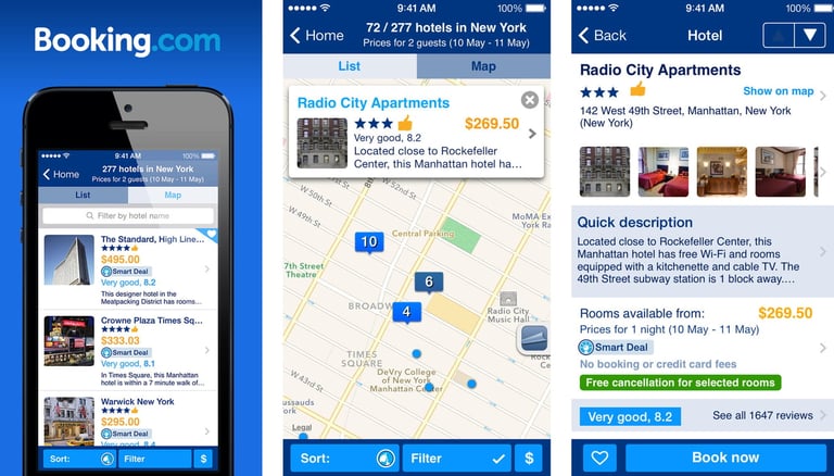 booking.com mobile app