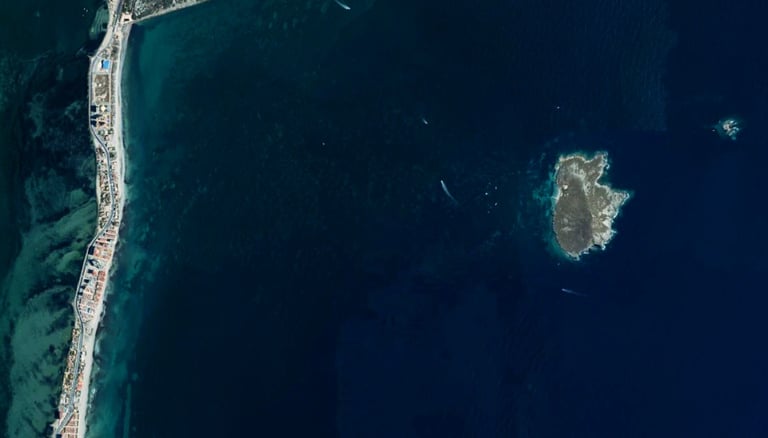 ortofoto la manga isla grosa murcia