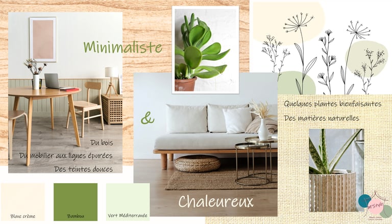 Planche d'ambiance minimalisme