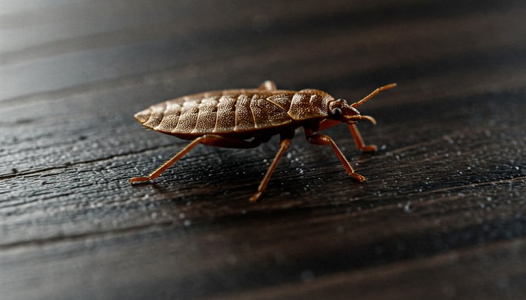 punaise de lit sur le parquet