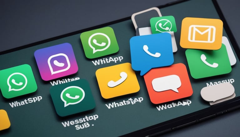 a phone with a bunch of different app icons