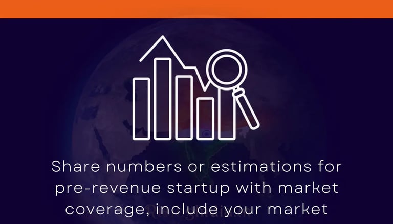 Revenue Metrix for Startup Pitch Deck for investors in India or globally