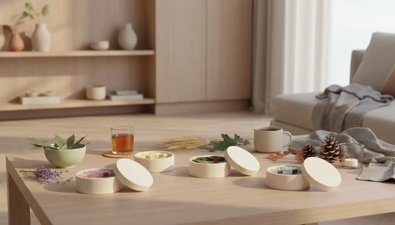 Colección Estaciones de Your Wax Light: velas artesanales de cera de soja natural sin tóxicos.