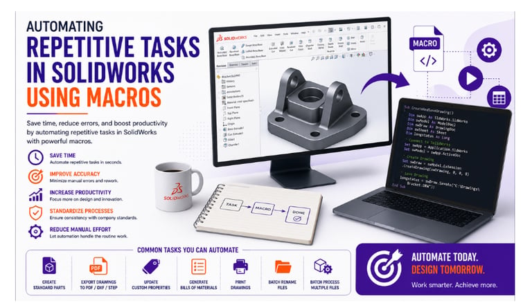 Automating Repetitive Tasks in SolidWorks Using Macros