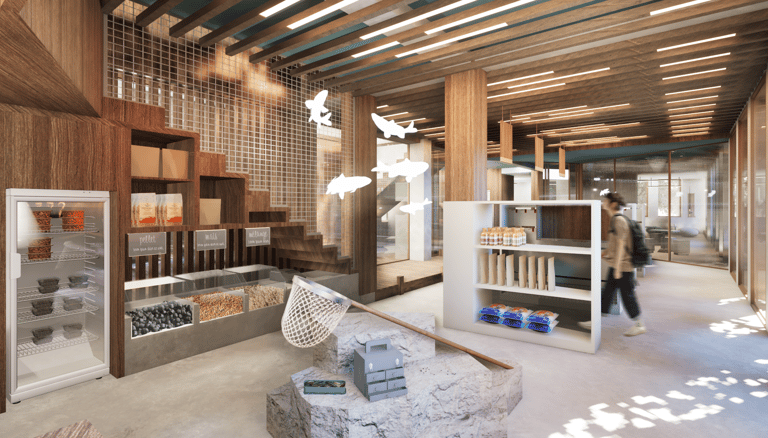 Magasin pêche présentoirs équipement aménagement commercial - Maison Pêche Lyon