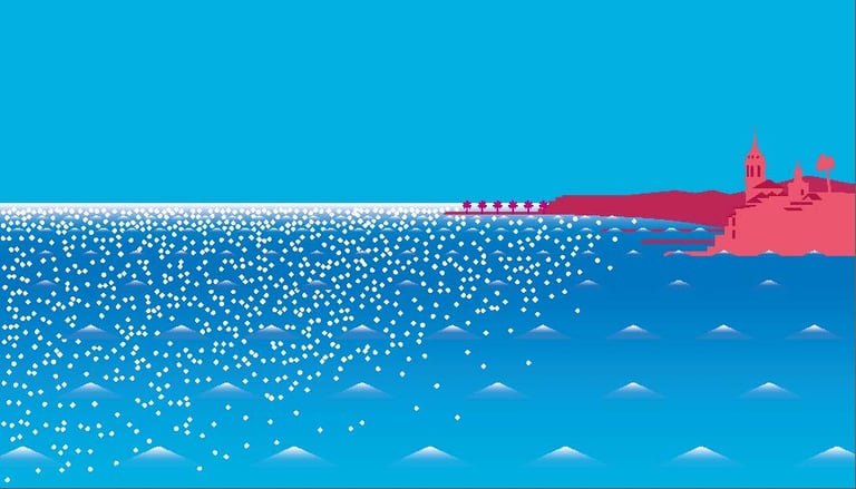 illustration of Balmins Cove by Tomo Iida