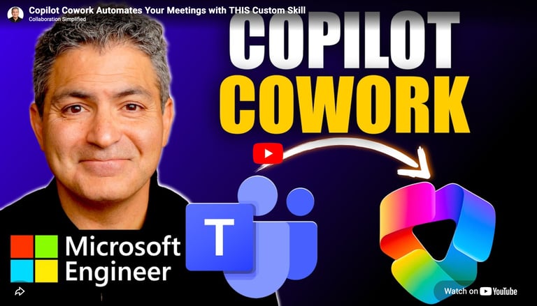 Copilot Cowork Custom Skill Meeting Automation