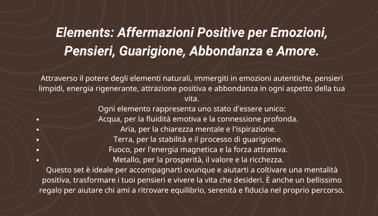 Daily Journal: Elements, Mantra Quotidiani.