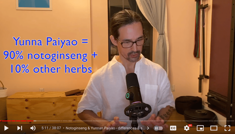CLICK HERE TO WATCH ON YOUTUBE:  How Yunnan Paiyao / Notoginseng works on infections