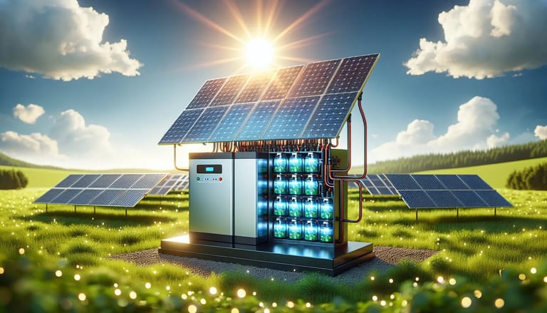 Sistem cadangan energi dengan panel surya