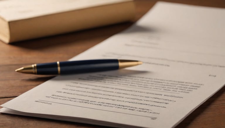 a document to be signed