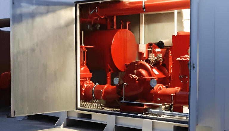 konteyner yangın pompa