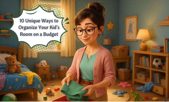 10 Unique Ways to Organize Your Kid’s Room on a Budget