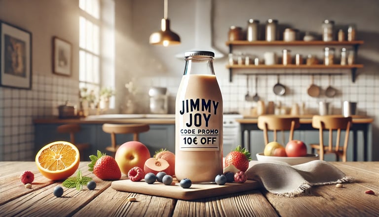 "Repas complets en poudre, barres et boissons Jimmy Joy avec réduction via parrainage et codes promo