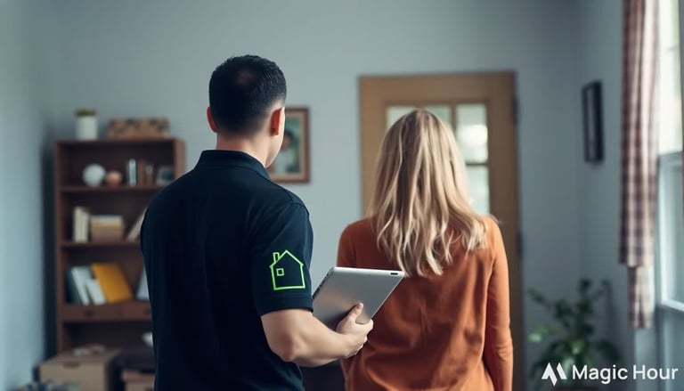 Man doing in person estimate