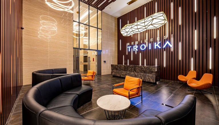 Apartment main looby and reception area