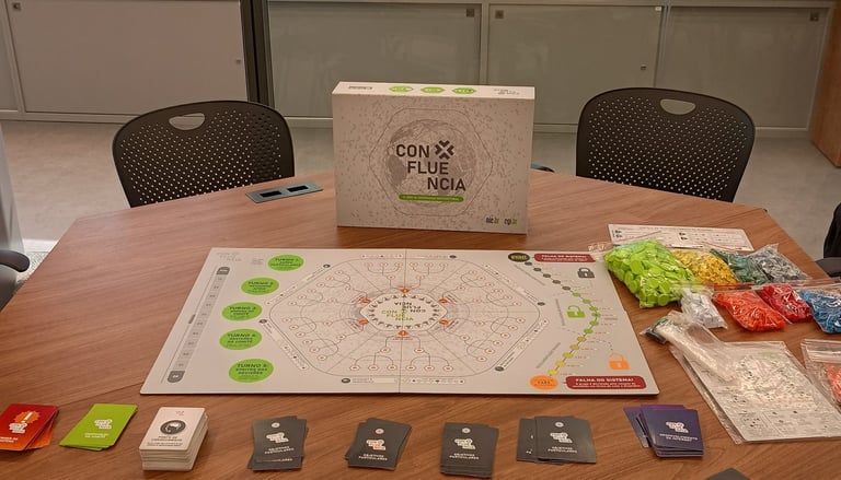 A set of boardgame Confluencia, a game of multisectorial internet governance by Cgi.br