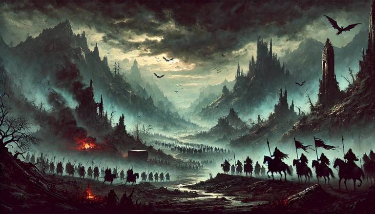 La compagnie noire se dirige vers le château noir