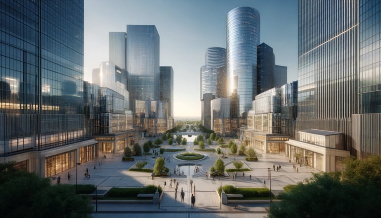 Paris La Défense en pleine journée