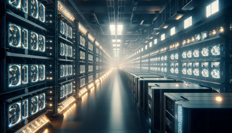 Ferme de minage de cryptomonnaies