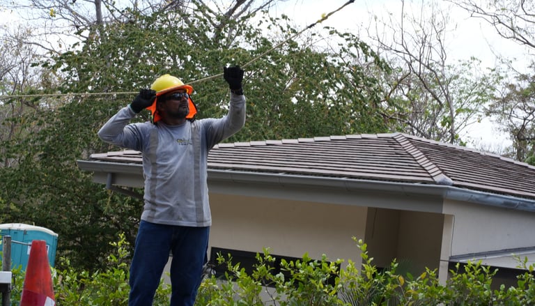 ampliacion de tendido electrico en un condominio