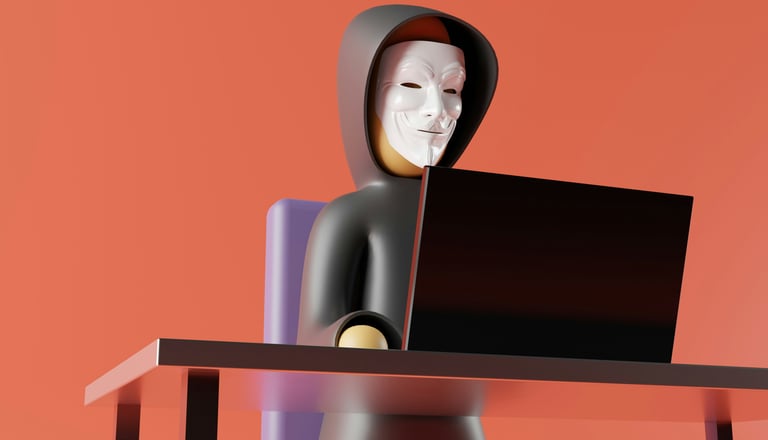 hacker con laptop