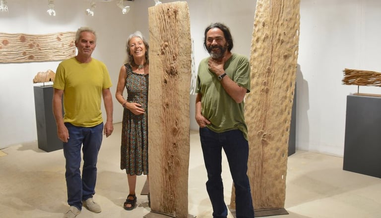 Galerie l'Hirondelle - Jaï Artiste Peintre et Céramiste accompagné Clermonde Oulmont Artiste Peintre