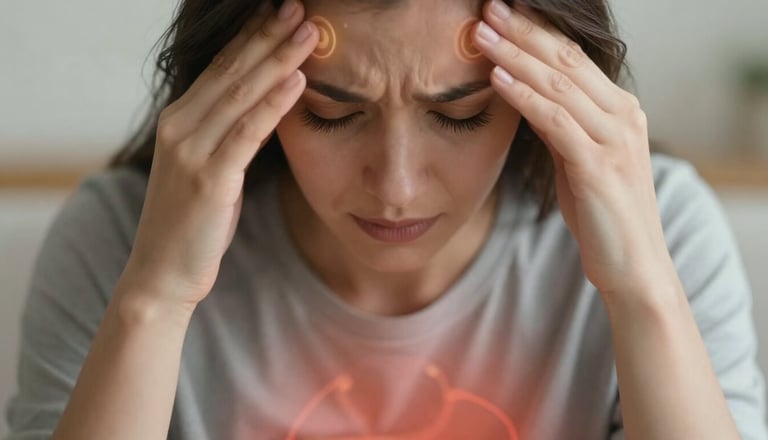 Physical signs of absorbing someone else's emotional energy and stress