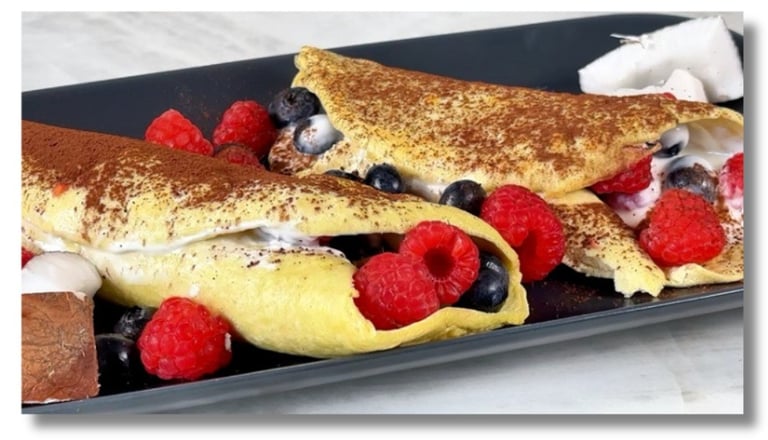 Ricetta crepes di cocco