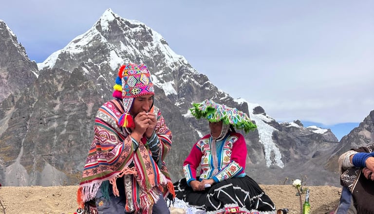 Schaman in the mountains Ausangate