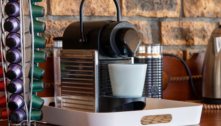 Nespresso Coffee Machine at White Shark Guest House Gansbaai