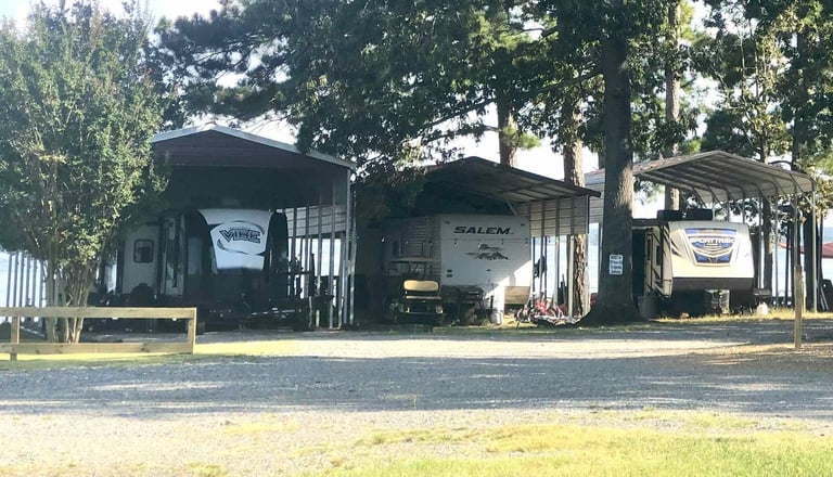 Seasonal lakefront sites