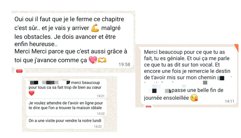 témoignages des clientes de Prescilia Lobé