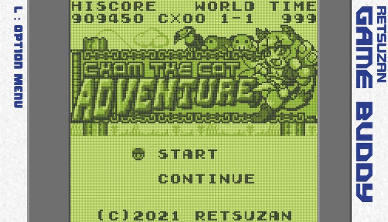 Cham the Cat Adventure Title Screen