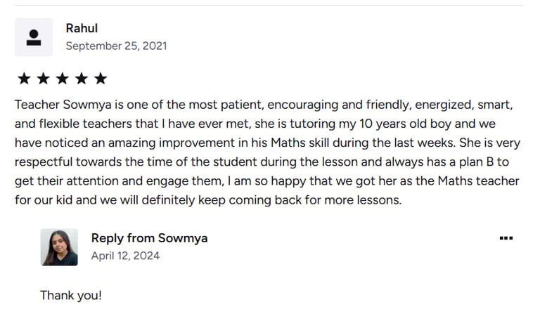 5th grader math review
