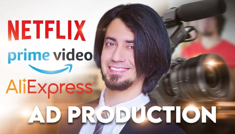 commercial video production services - cinematic ad - promo video - social media ads