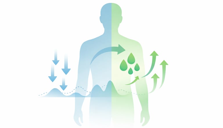 Diagram comparing carnivore diet effects on insulin and metabolic health