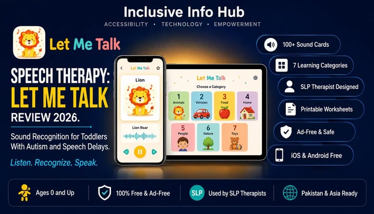 Speech Therapy: Let Me Talk Review 2026 — The Sound-Based Learning App Helping to find their voice