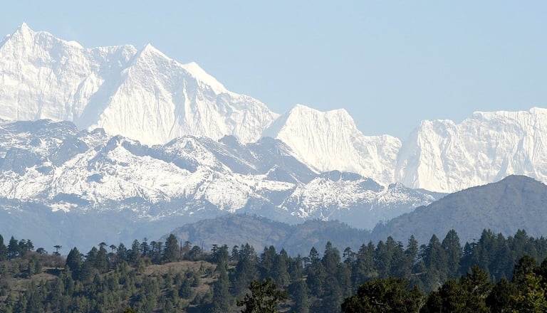 View-of-world's-highest-unclimbed-peak-mount-Gangkar-Puensum-at-7570m-viewed-from-Jele-Dzong