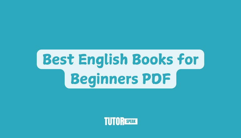Best English Books for Beginners PDF