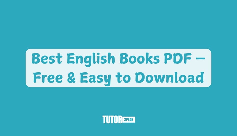 Best English Books PDF — Free & Easy to Download
