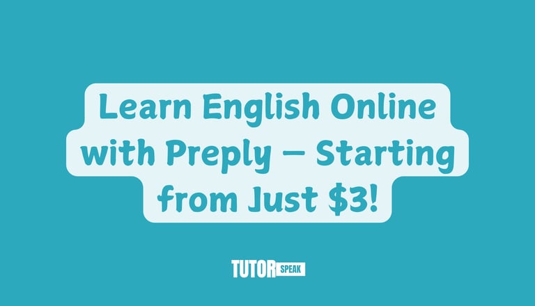 🇬🇧 Learn English Online with Preply — Starting from Just $3!