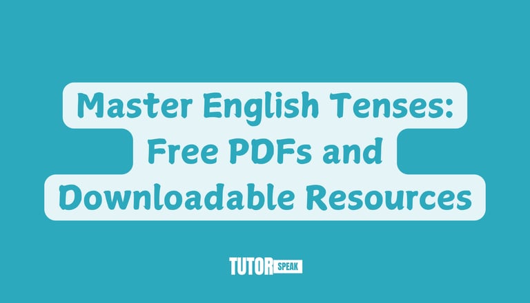 English Tenses PDF Book Free Download | 12 Tenses with Examples